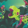 6 Lat+|7 Lat+ | CLIXO Układanka magnetyczna Dinozaury , 22 elementy