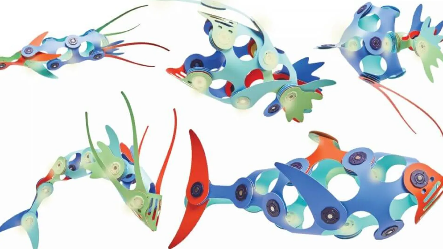Idealne W Podróży|6 Lat+ | CLIXO Układanka magnetyczna Ocean Creatures