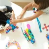 Idealne W Podróży|6 Lat+ | CLIXO Układanka magnetyczna Tiny & Mighty, różnokolorowe