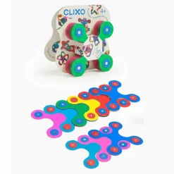 Idealne W Podróży|6 Lat+ | CLIXO Układanka magnetyczna Tiny & Mighty, różnokolorowe