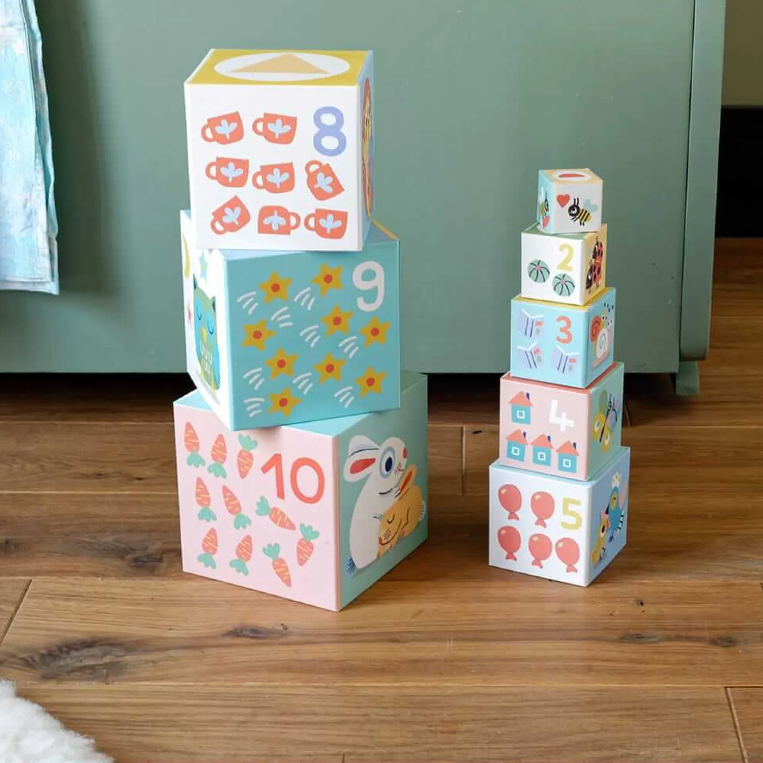Montessori|12M+ | Djeco Układanka z kostek BABY BLOKI