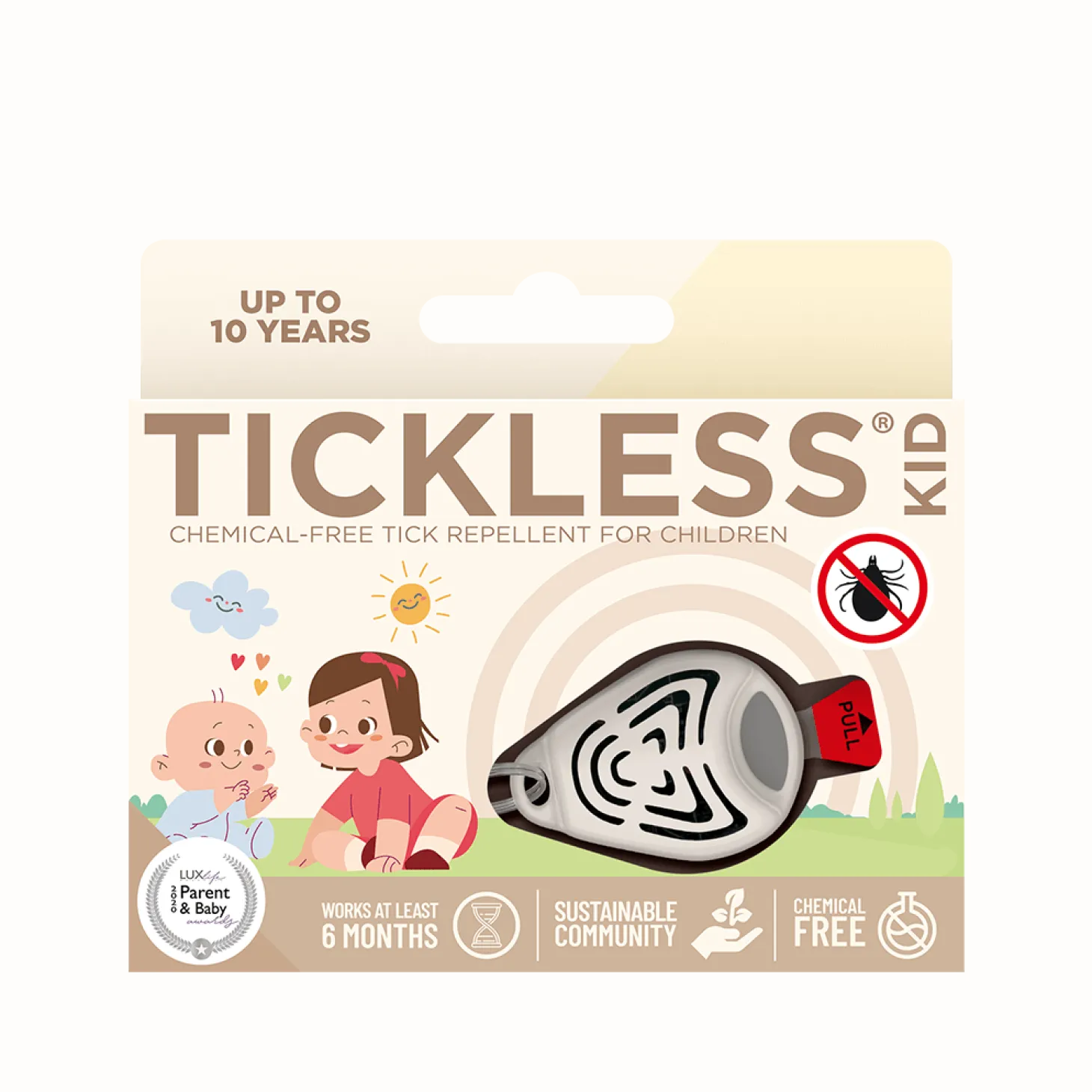 Ultradźwiękowe urządzenie chroniące przed kleszczami TICKLESS® Kid Beige