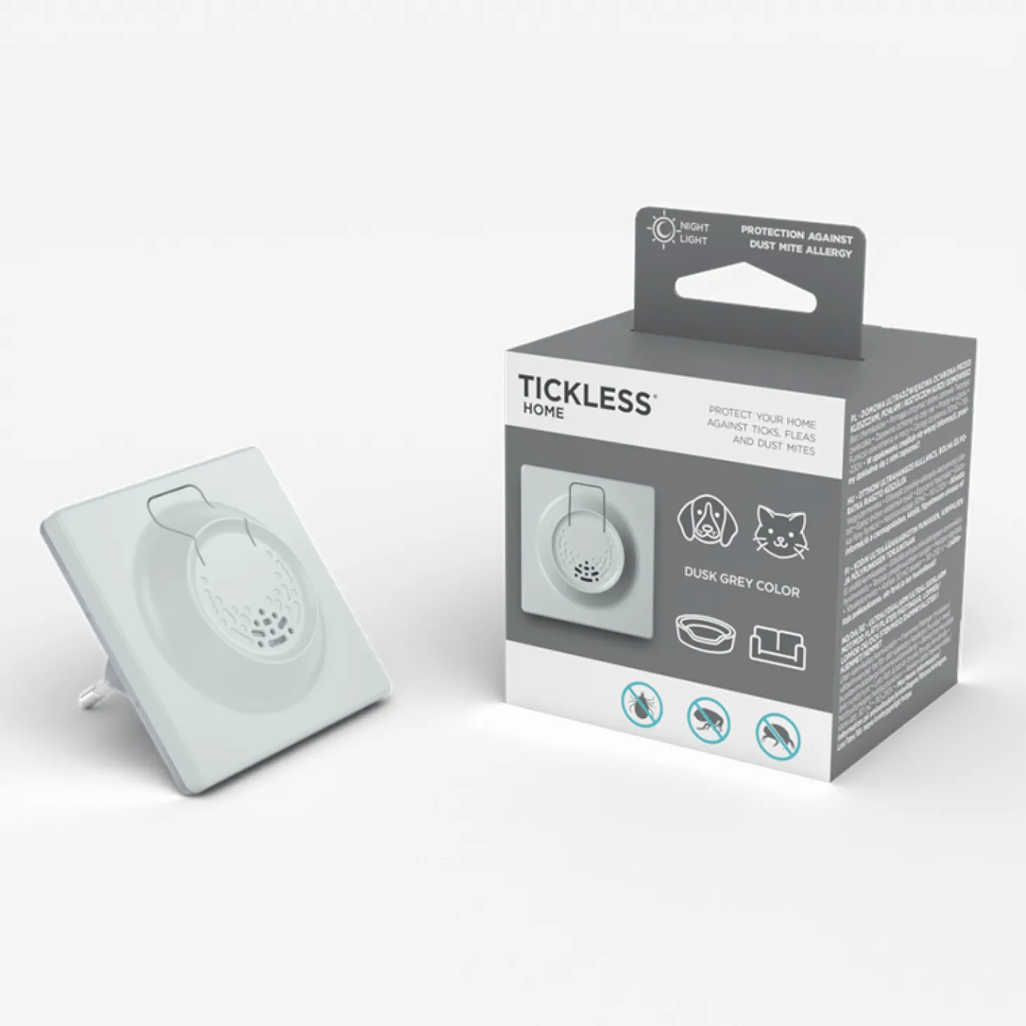 Ultradźwiękowe urządzenie chroniące przed kleszczami i pchłami TICKLESS® Home - Grey