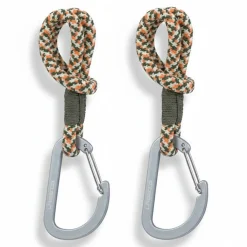 Uniwersalne sznurkowe zaczepy do torby do wózka, 2 szt. - olive red