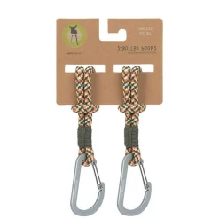 Uniwersalne sznurkowe zaczepy do torby do wózka, 2 szt. - olive red