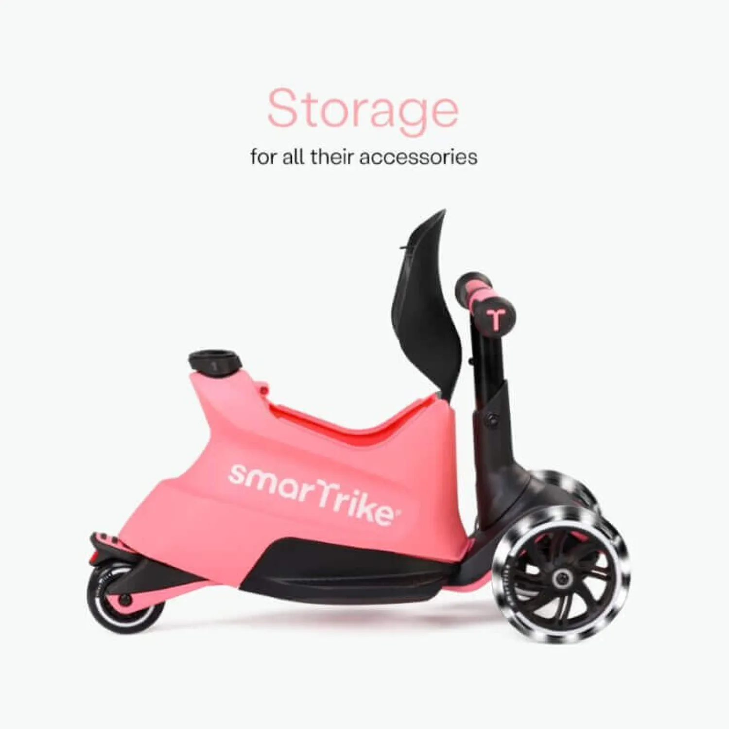 12M+|6 Lat+ | smarTrike USZKODZONE OPAKOWANIE: Hulajnoga 4w1 Xtend Scooter + Ride-on, Salmon Pink