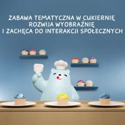 Waga szalkowa Montessori - Głodny Miś, zabawka edukacyjna, 3+