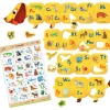 6 Lat+|3 Lata + | Ludattica WALIZECZKA edukacyjna Montessori - Jamnik z ALFABETEM