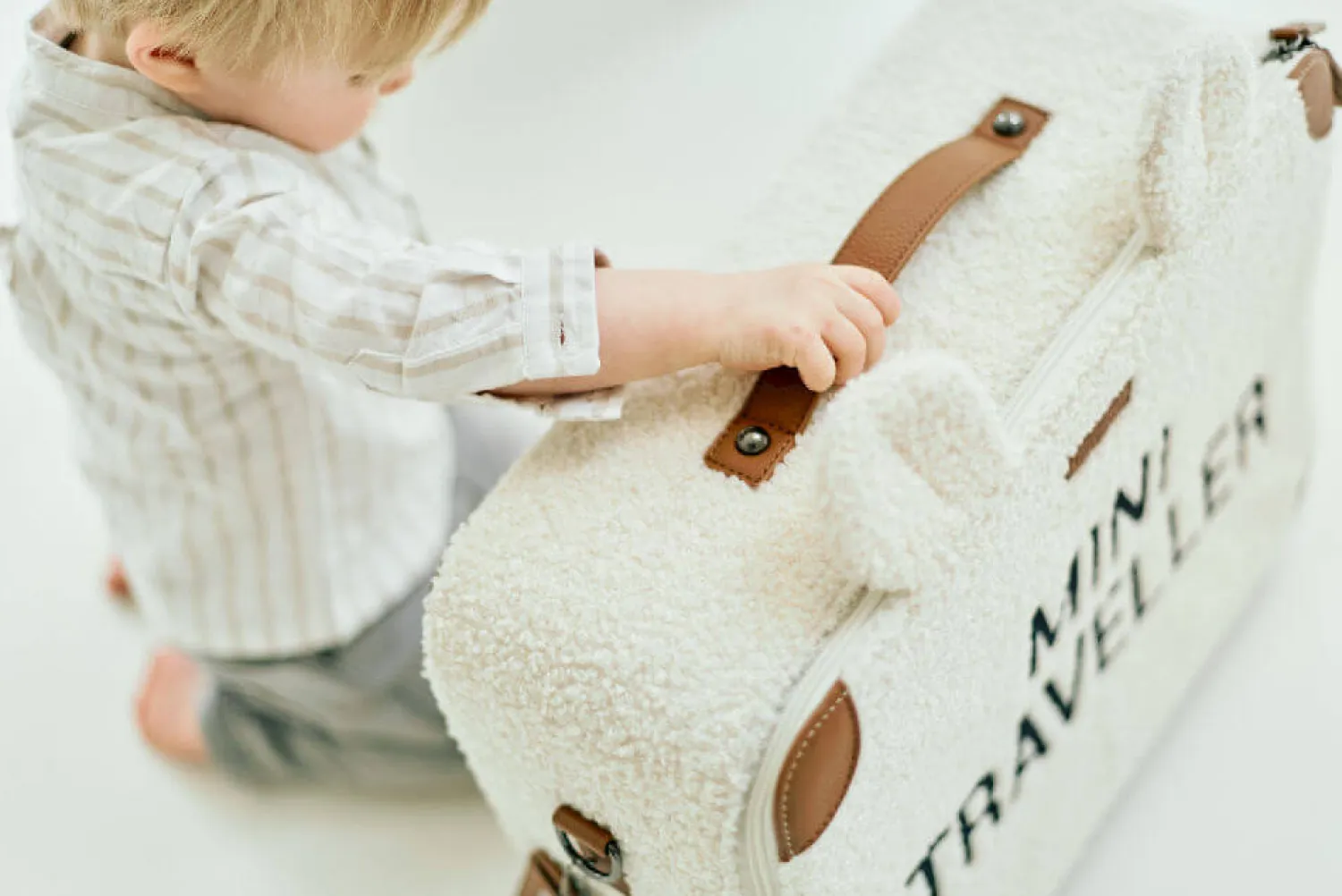 Plecaki I Torebki Dziecięce|Plecaki I Torebki Dziecięce | Childhome Walizka dziecięca Mini Traveller Teddy bear White
