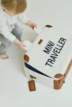 Plecaki I Torebki Dziecięce|Plecaki I Torebki Dziecięce | Childhome Walizka dziecięca Mini Traveller Teddy bear White
