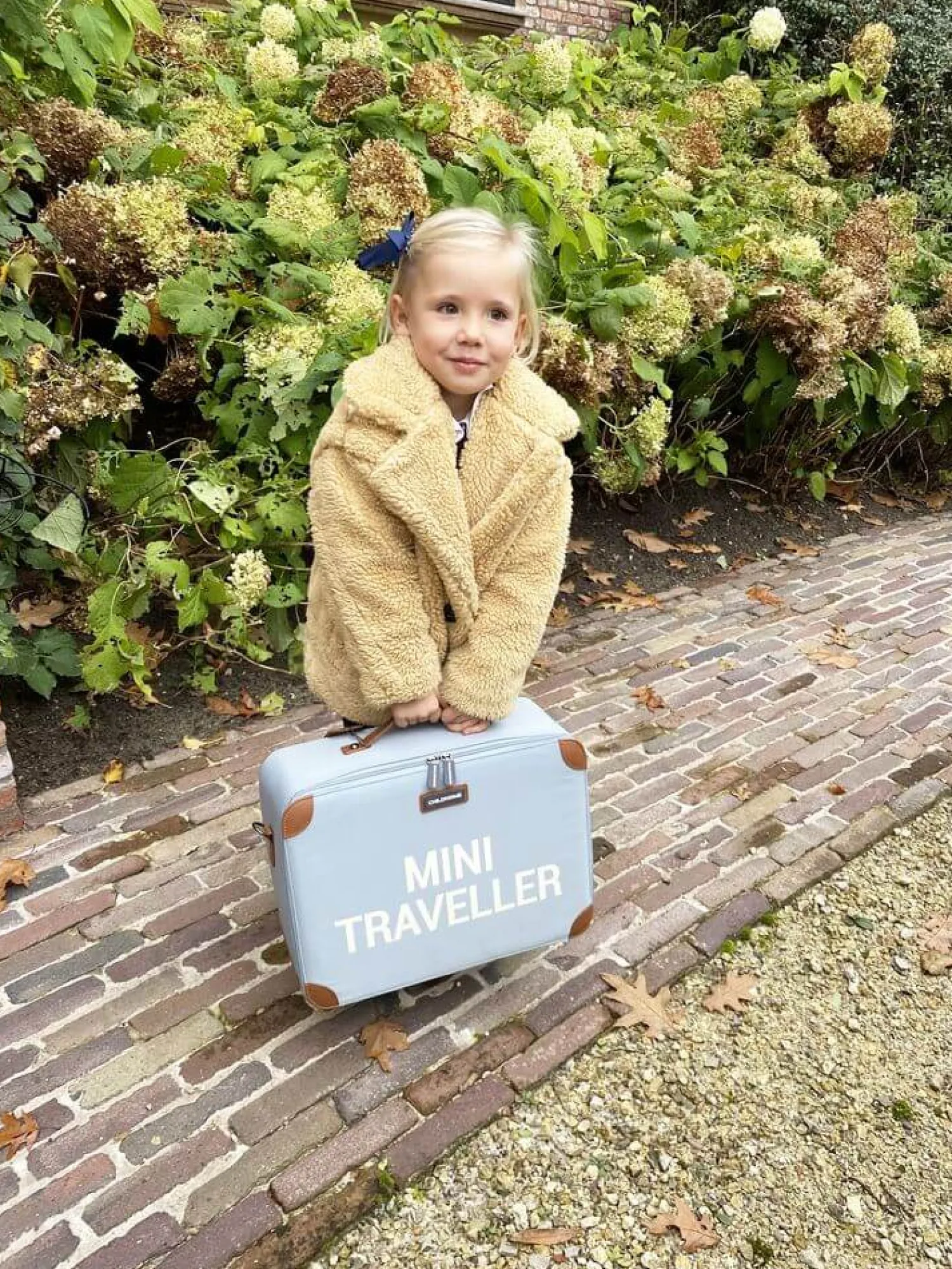 Plecaki I Torebki Dziecięce|Plecaki I Torebki Dziecięce | Childhome Walizka dziecięca Mini Traveller Szary błękit