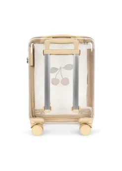 Plecaki I Torebki Dziecięce|Plecaki I Torebki Dziecięce | Konges slojd Walizka kabinowa na kółkach, przezroczysta 25L - cherry transparent