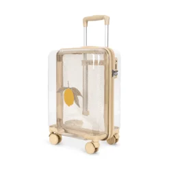Plecaki I Torebki Dziecięce|Plecaki I Torebki Dziecięce | Konges slojd Walizka kabinowa na kółkach, przezroczysta 25L - lemon transparent