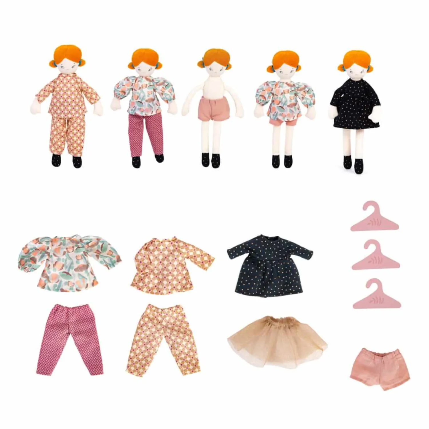 3 Lata +|4 Lata + | Moulin Roty Walizka z lalką i garderobą PARYŻANKA