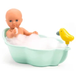 6 Lat+|3 Lata + | Djeco Wanienka do kąpieli lalki (kolekcja POMEA)