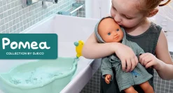 6 Lat+|3 Lata + | Djeco Wanienka do kąpieli lalki (kolekcja POMEA)