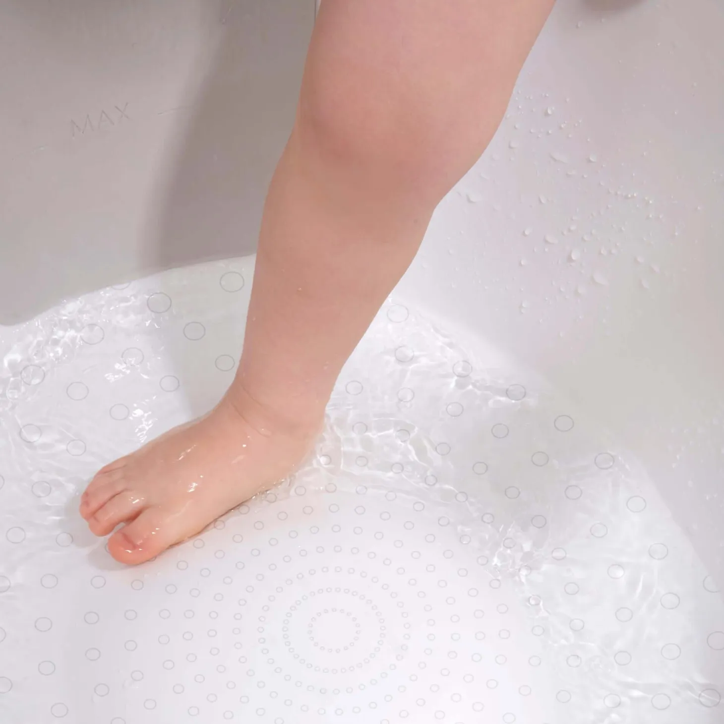 Wanienka Shnuggle Toddler z piankowym oparciem white and grey