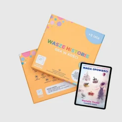 6 Lat+|Aktywizujące | rozwojowa mama Wasze historie - zestaw kości do opowiadania historii + mini e-book 3+