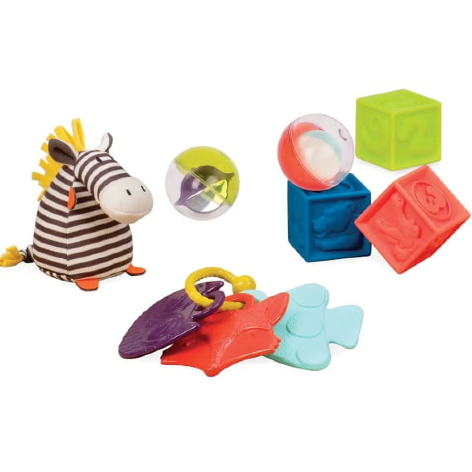 Sensoryczne | B.Toys Wee B. Ready – zestaw prezentowy dla niemowląt