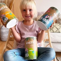 12M+|7 Lat+ | KNETA Wegańska masa plastyczna w puszce XXL, 1kg - rosa