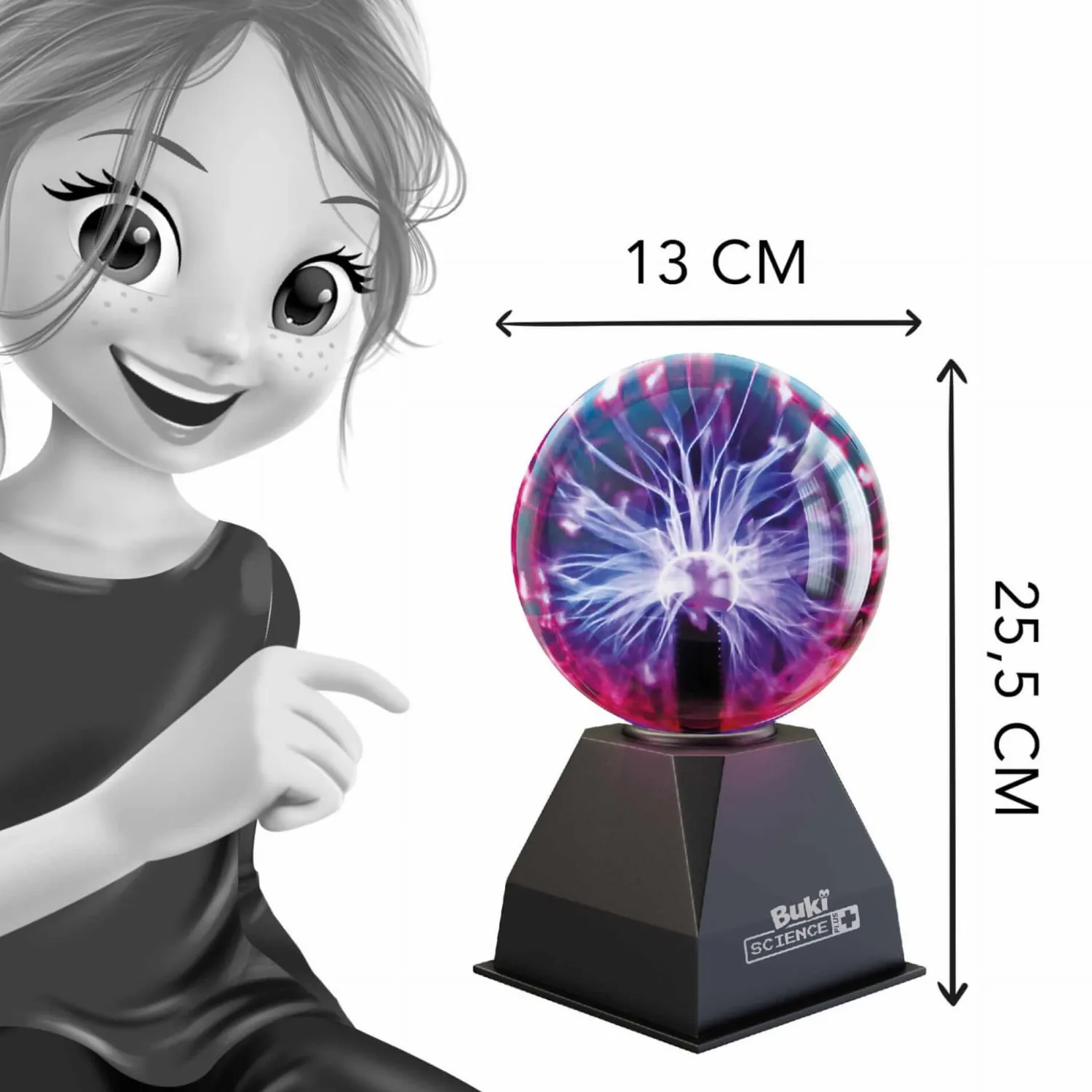 Edukacyjne|8 Lat+ | Buki Świecąca kula plazmowa - 13 cm