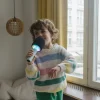 Świecący mikrofon KIDYMIC - zielony