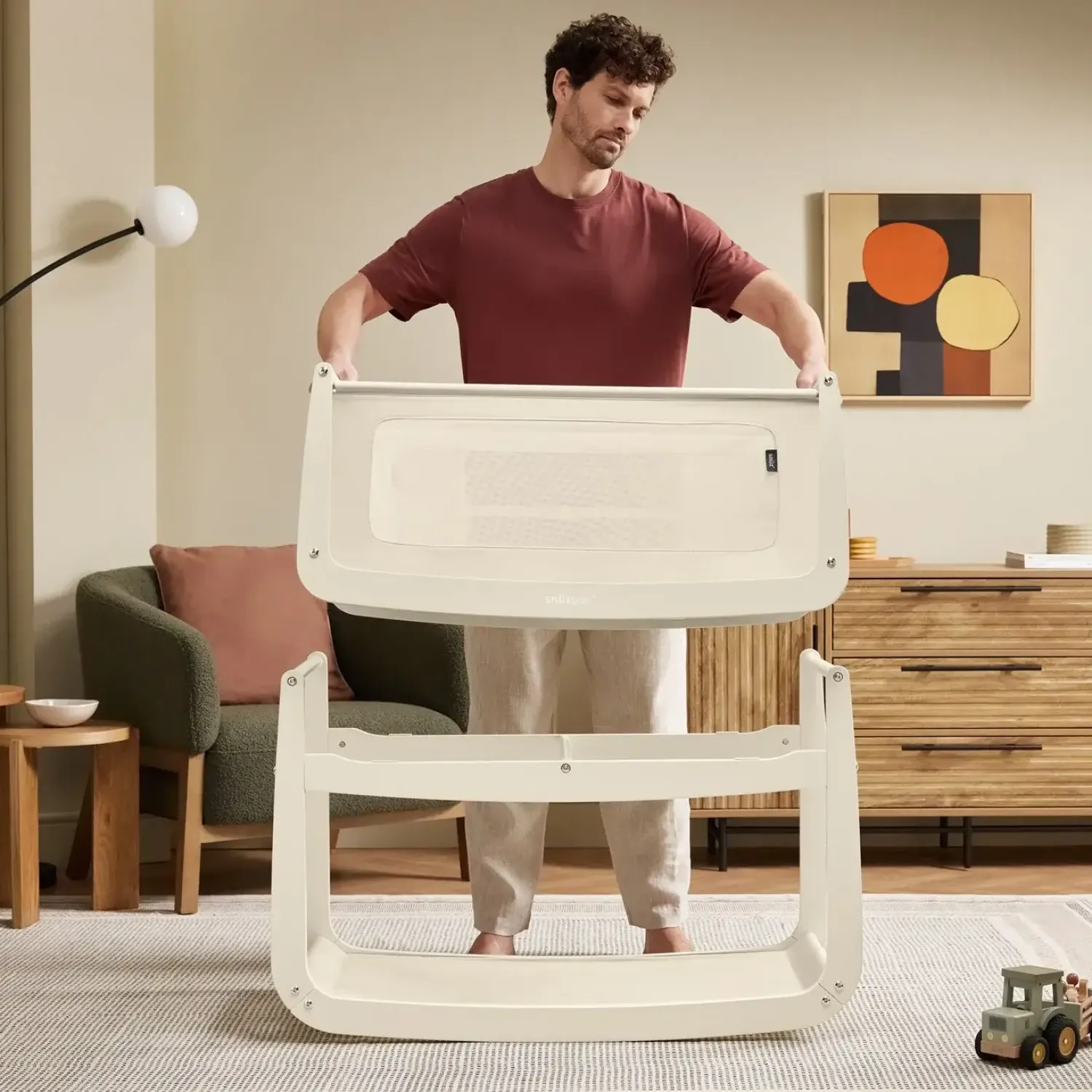 Meble | Snüz Wielofunkcyjne łóżeczko dostawne SnuzPod5 - cashmere