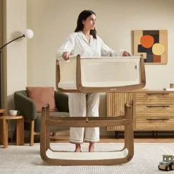 Wielofunkcyjne łóżeczko dostawne SnuzPod5 - walnut