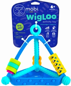 Idealne W Podróży|12M+ | Mobi Wigloo Piramidka. Zabawka sensoryczna.