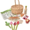 3 Lata +|4 Lata + | Tender Leaf Toys Wiklinowy koszyk z zestawem piknikowym
