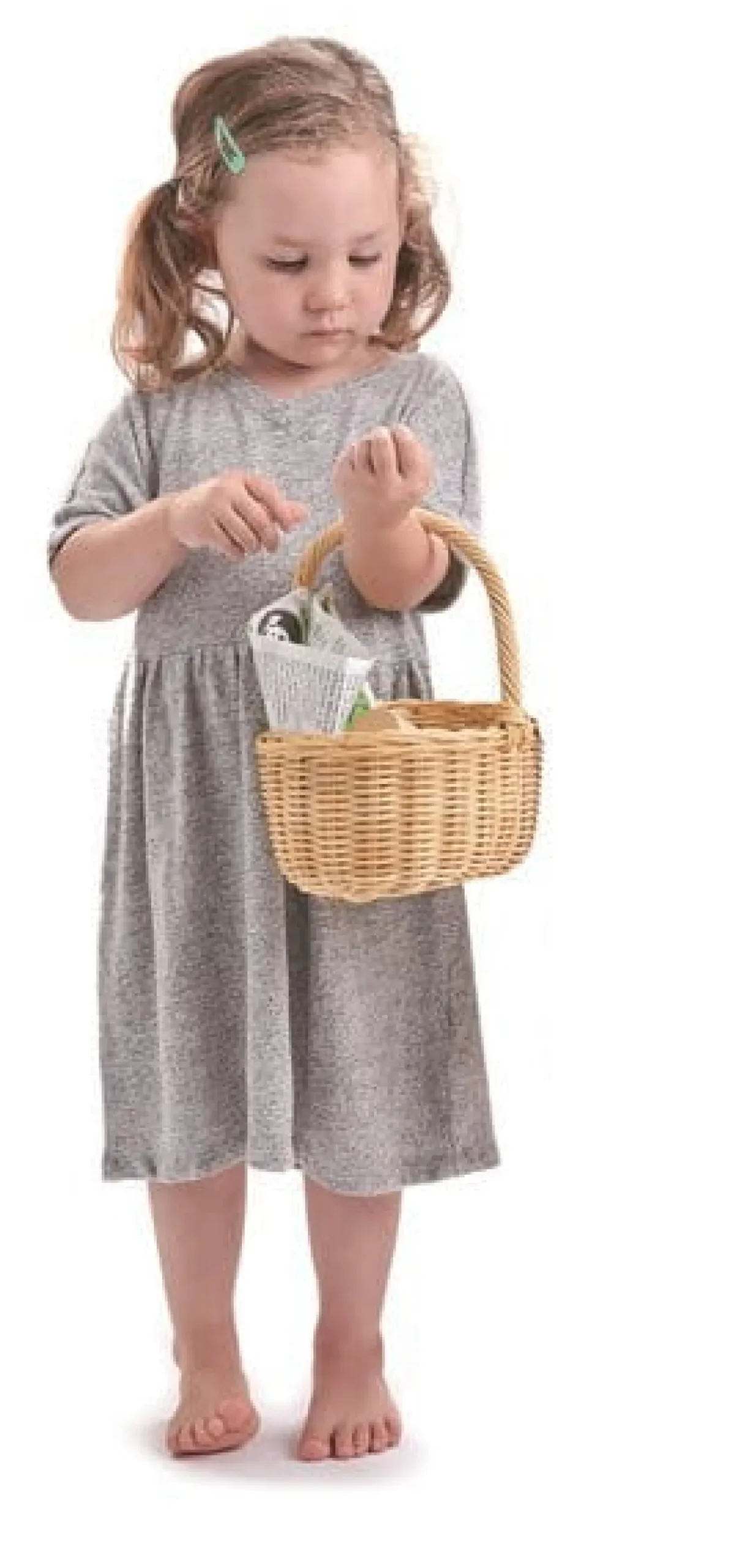 3 Lata +|4 Lata + | Tender Leaf Toys Wiklinowy koszyk z zestawem piknikowym