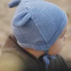 Na Główkę | Patulove Wiązana czapka z uszkami 100% merino - OAT