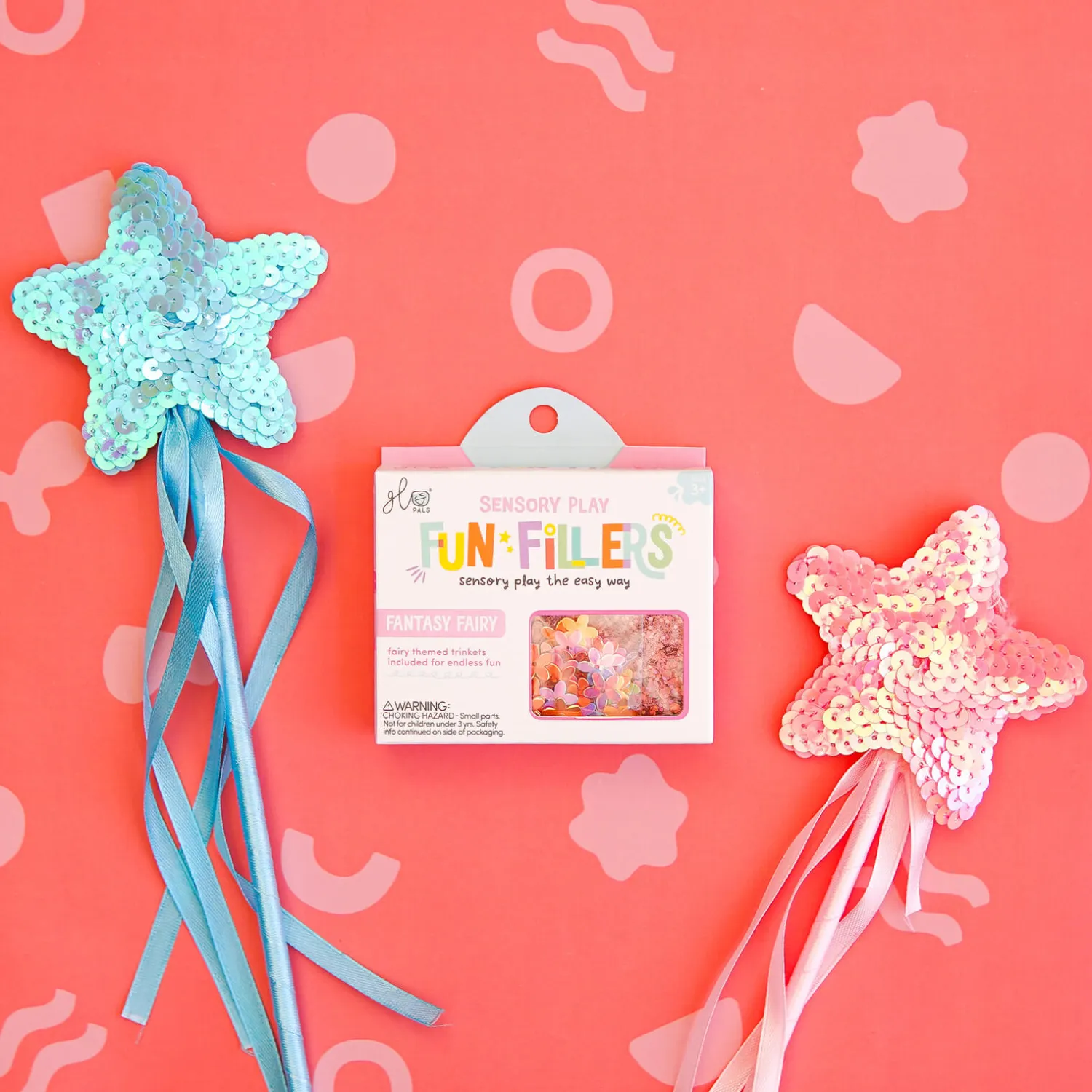6 Lat+|3 Lata + | Glo Pals Wkład do słoików, figurki, brokaty i barwniki Fun Fillers - Fairy