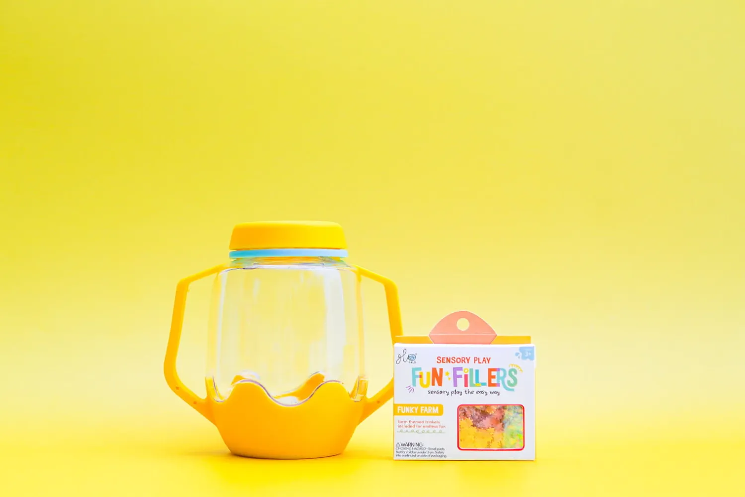 6 Lat+|3 Lata + | Glo Pals Wkład do słoików, figurki, brokaty i barwniki Fun Fillers - Farma