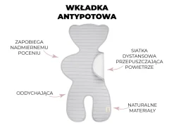 Wkładki Antypotowe|Wkładki Antypotowe | Sleepee Wkładka antypotowa do fotelika - rose