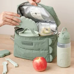 Lunchboxy|Przechowywanie Jedzenia | Done by Deer Wkłady chłodzące Krokodyl Croco Green, 2 szt.