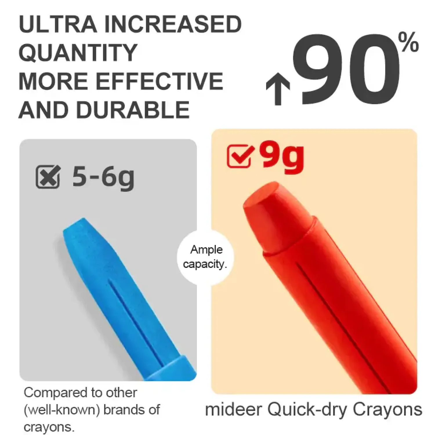 Artykuły Plastyczne | Mideer Wkłady do miękkich, zmywalnych kredek silky crayons 12 szt.