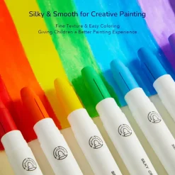 Artykuły Plastyczne | Mideer Wkłady do miękkich, zmywalnych kredek silky crayons 6 szt.