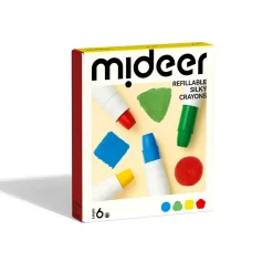 Artykuły Plastyczne | Mideer Wkłady do miękkich, zmywalnych kredek silky crayons 6 szt.