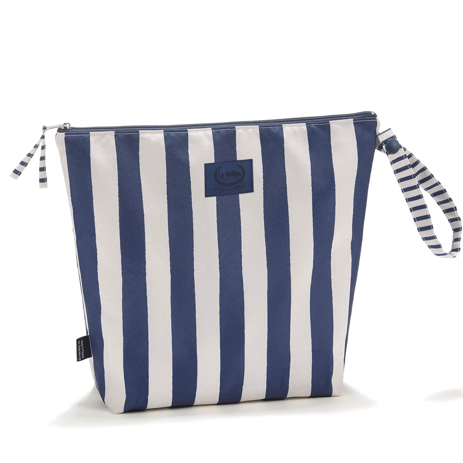Akcesoria Do Przewijania|Przydatne Akcesoria | La Millou Wodoodporna kosmetyczka HYGGE - STRIPES NAVY