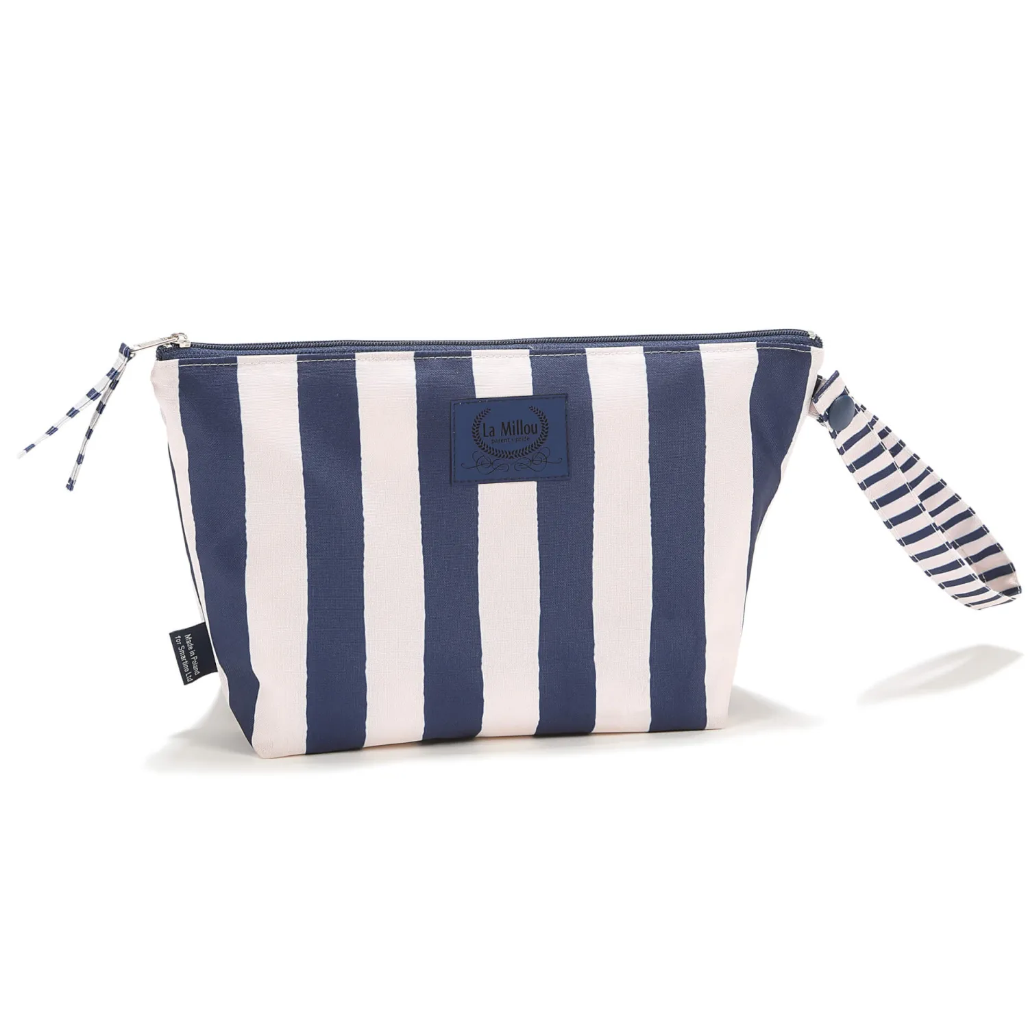 Akcesoria Do Przewijania|Przydatne Akcesoria | La Millou Wodoodporna kosmetyczka HYGGE - STRIPES NAVY