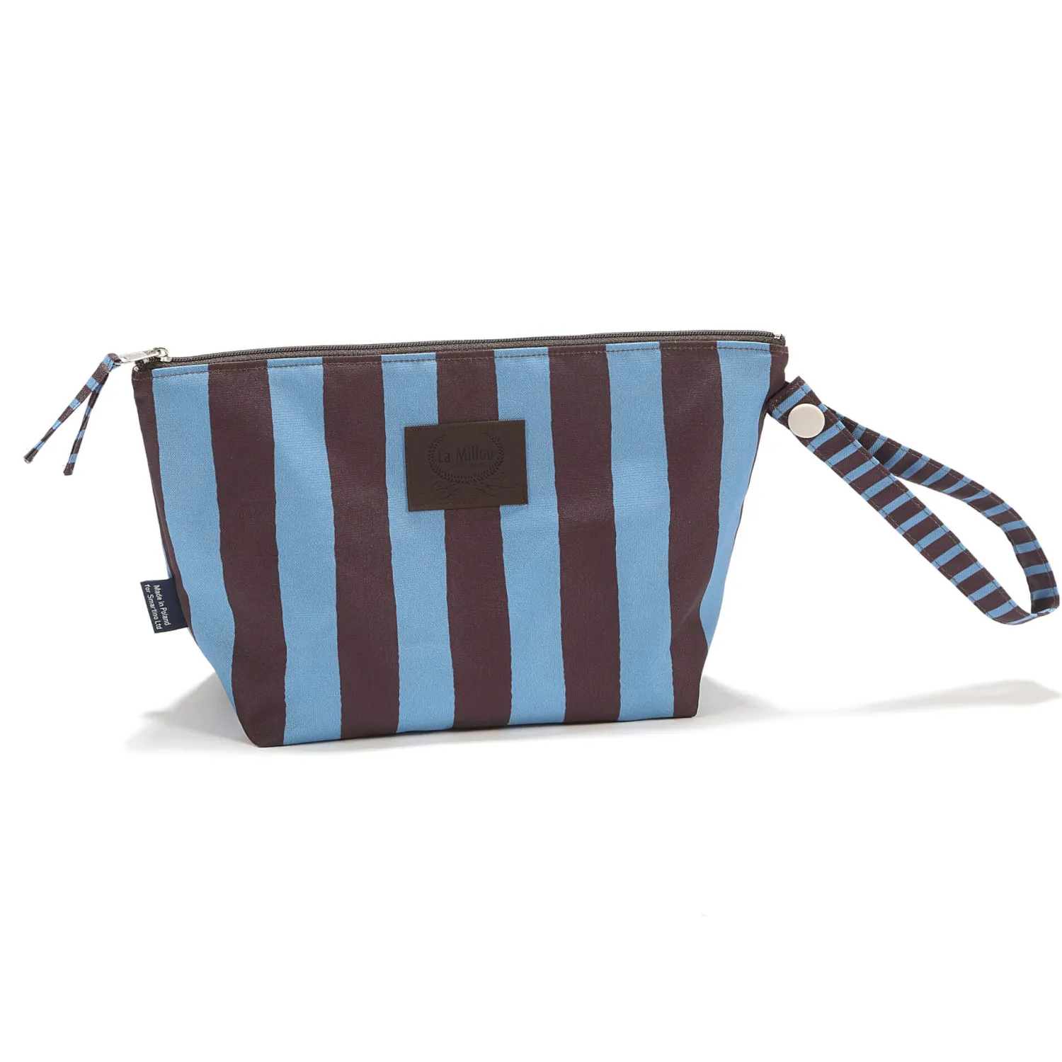 Akcesoria Do Przewijania|Przydatne Akcesoria | La Millou Wodoodporna kosmetyczka HYGGE - STRIPES BLUE