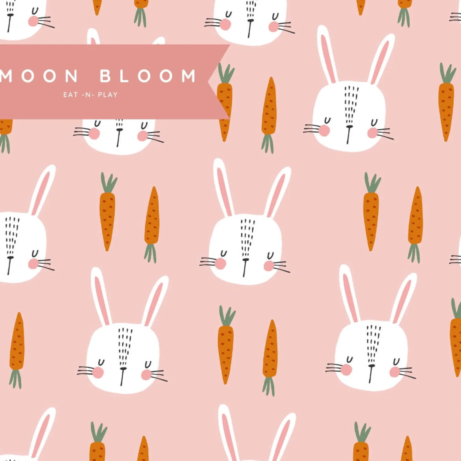 Ułatwiacze Życia|Pa Pa Pielucho | Moon Bloom Wodoodporna podkładka do fotelika Bunnylicious