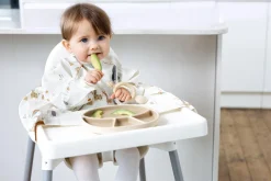 Metoda Blw|Śliniaki | BIBaDO Wodoodporny śliniak z długim rękawem BLW Serengeti Spaghetti