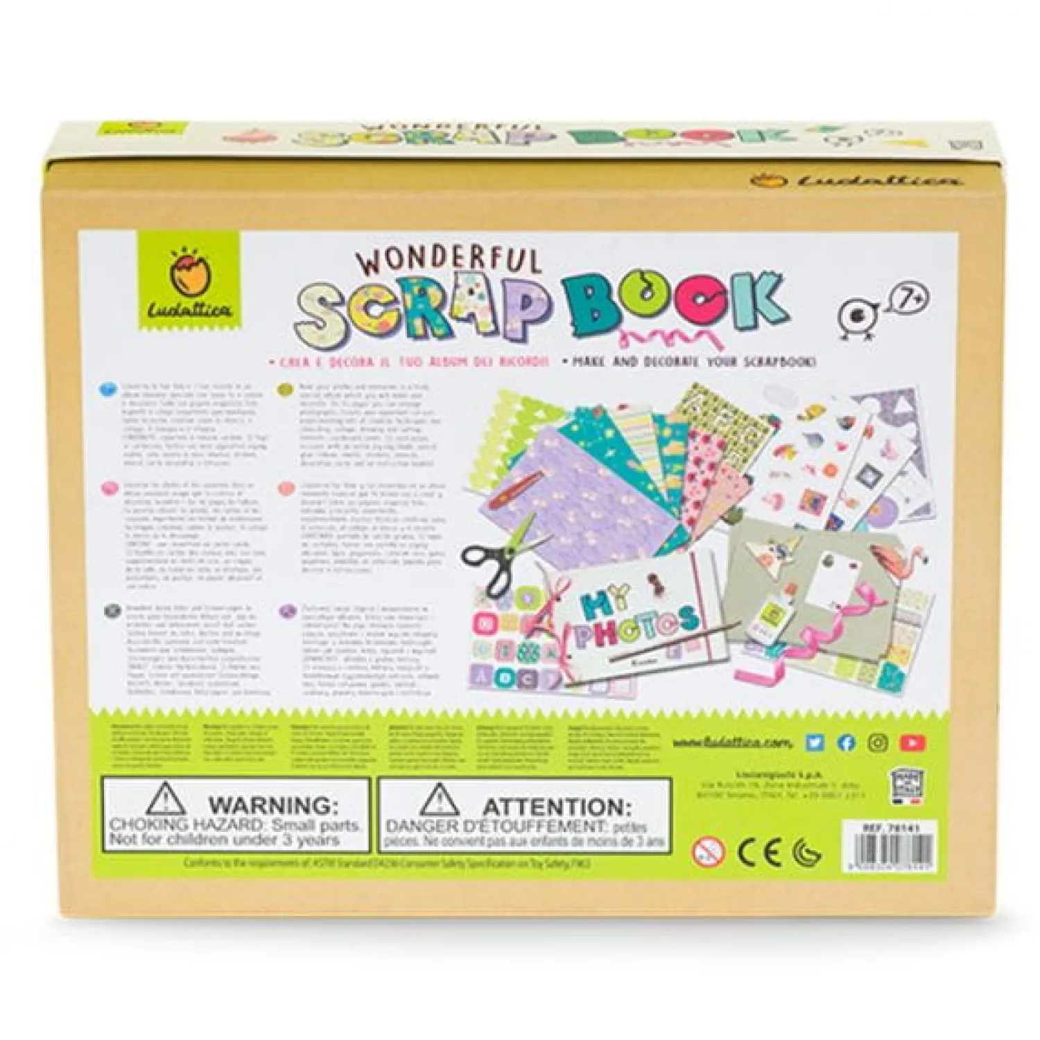 Zestawy Kreatywne|Diy | Ludattica Wonderful SCRAPBOOK - stwórz własny album - zestaw kreatywny