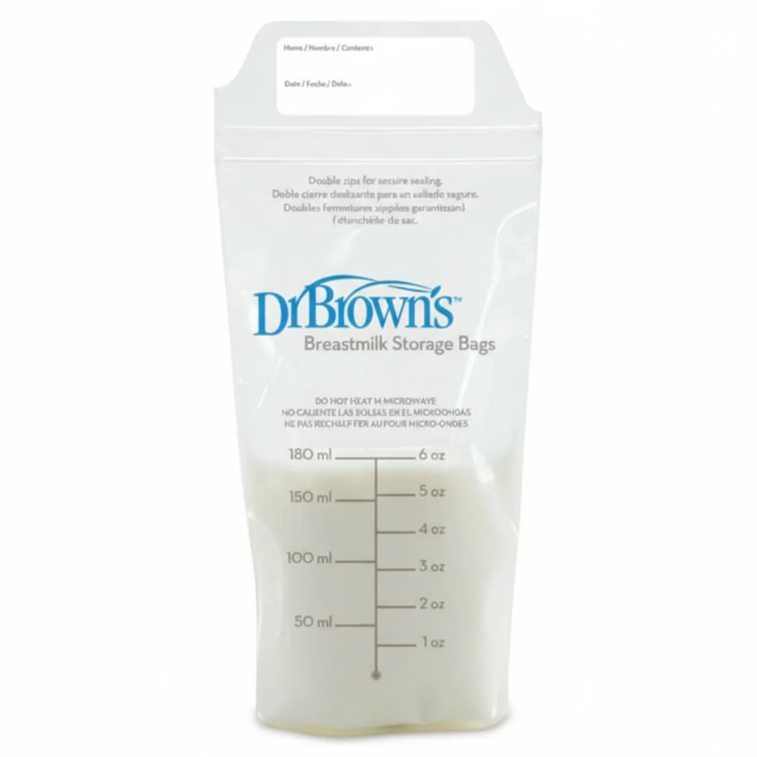 Karmienie Piersią|Akcesoria Do Butelek | Dr Brown's Woreczki do przechowywania pokarmu 180 ml, 25szt.