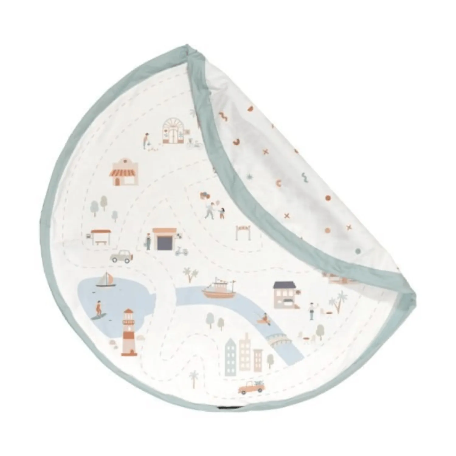 6 Lat+|7 Lat+ | Play & Go Worek na Zabawki i Mata do Zabawy 2w1 - Citymap