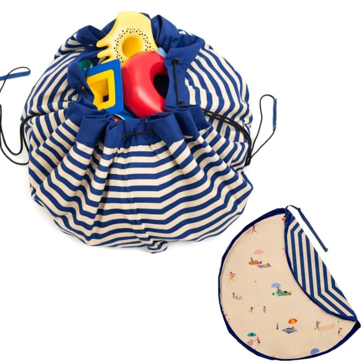 6 Lat+|3 Lata + | Play & Go Worek na Zabawki i Mata do Zabawy NOOMAD Outdoor 2w1 - Beach