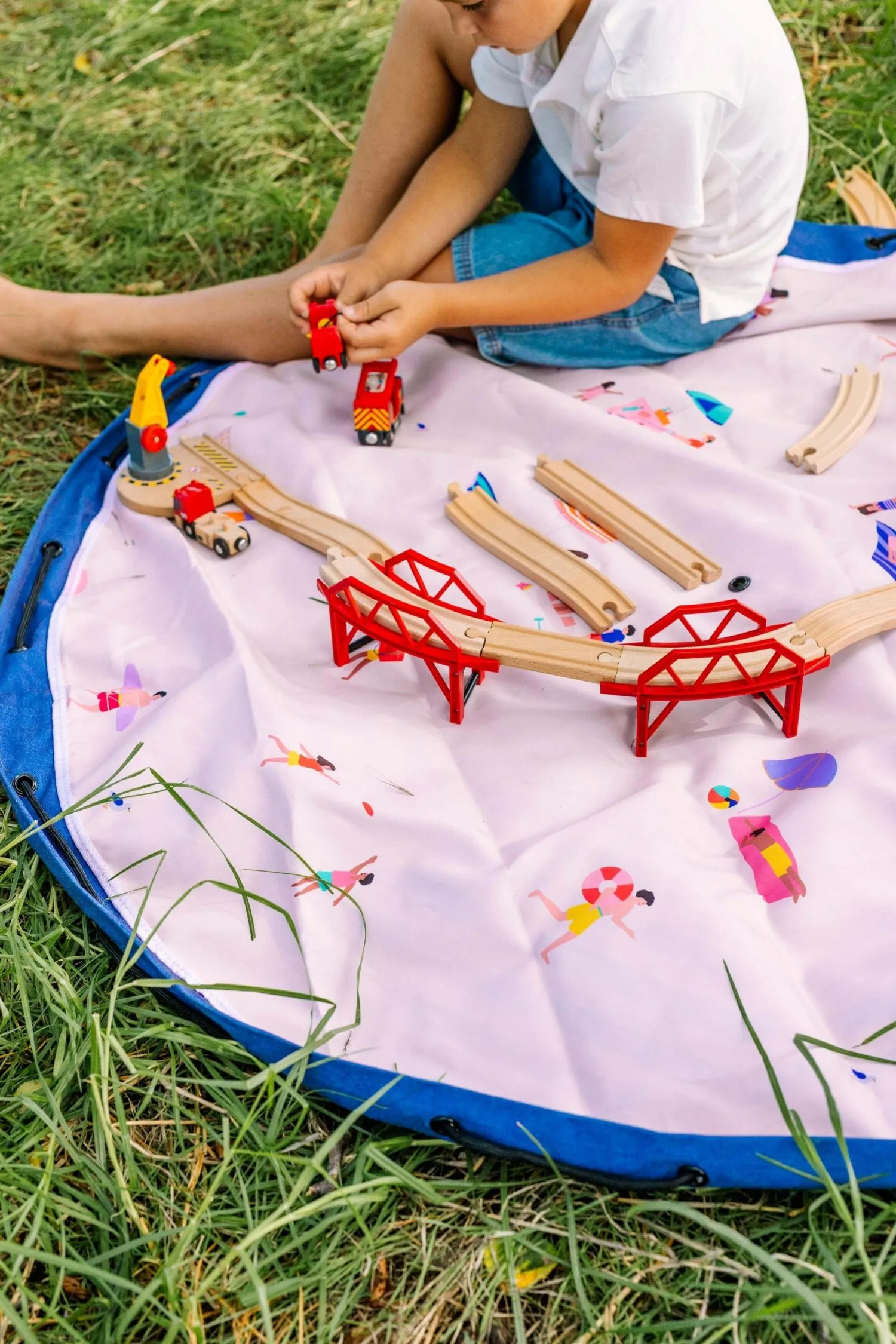 6 Lat+|3 Lata + | Play & Go Worek na Zabawki i Mata do Zabawy NOOMAD Outdoor 2w1 - Beach