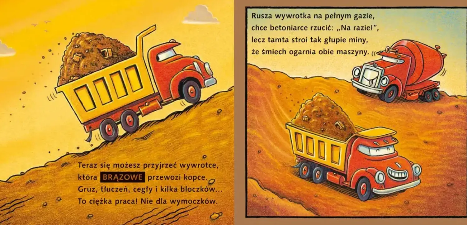 2-5 Lat|0-2 Lat | Wydawnictwo Nasza Księgarnia Wywrotka i kolory. Snów kolorowych, placu budowy
